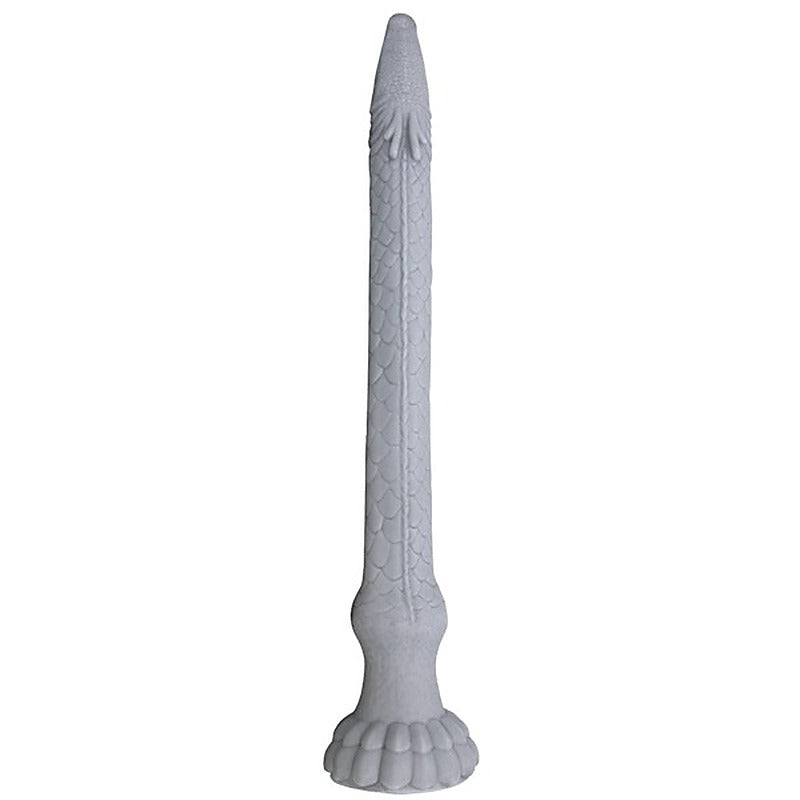Basilisk 16.9 Inch Rippled Silicone Dildo By Baile - Realistic Dildos