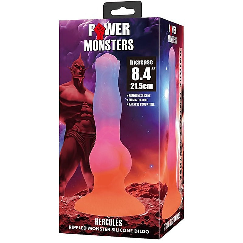 Hercules 8.4 Inch Ripples Monster Silicone Dong By Baile - Realistic Dildos