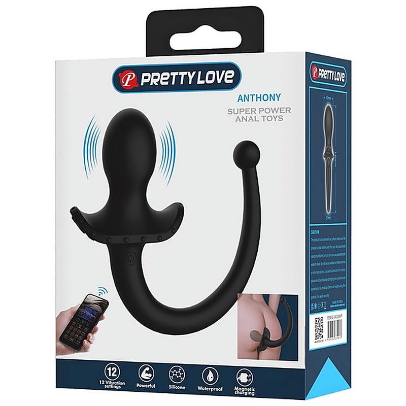 Anthony Vibrating App Control Tail Anal Plug By Baile - Butt Plugs