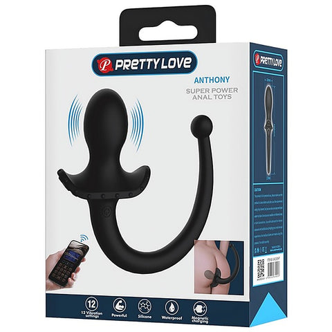 Anthony Vibrating App Control Tail Anal Plug By Baile - Butt Plugs