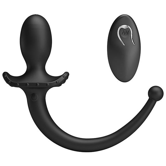 Baile Remote Control Vibrating Silicone Butt Plug Tail - Butt Plugs
