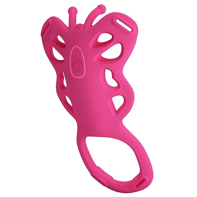Aethon Rechargeable Strap-On Butterfly Massager By Baile - Strap On Sextoys