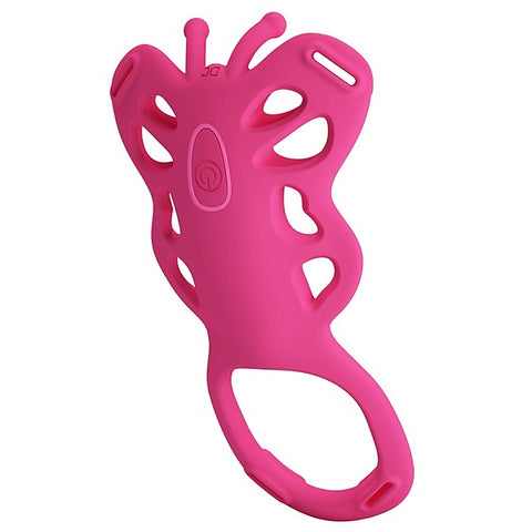 Aethon Rechargeable Strap-On Butterfly Massager By Baile - Strap On Sextoys
