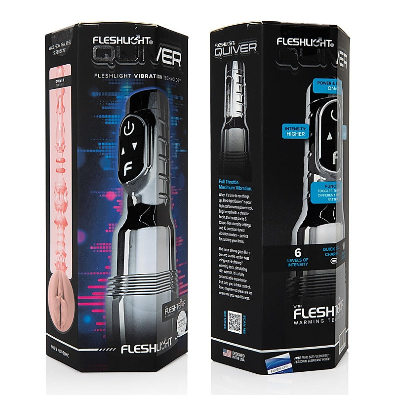Quiver Rechargeable Vibrating Male Stroker By Fleshlight - Masturbators and Strokers