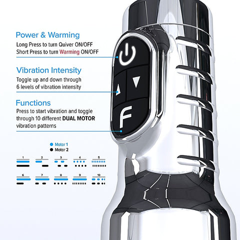 Quiver Rechargeable Vibrating Male Stroker By Fleshlight - Masturbators and Strokers