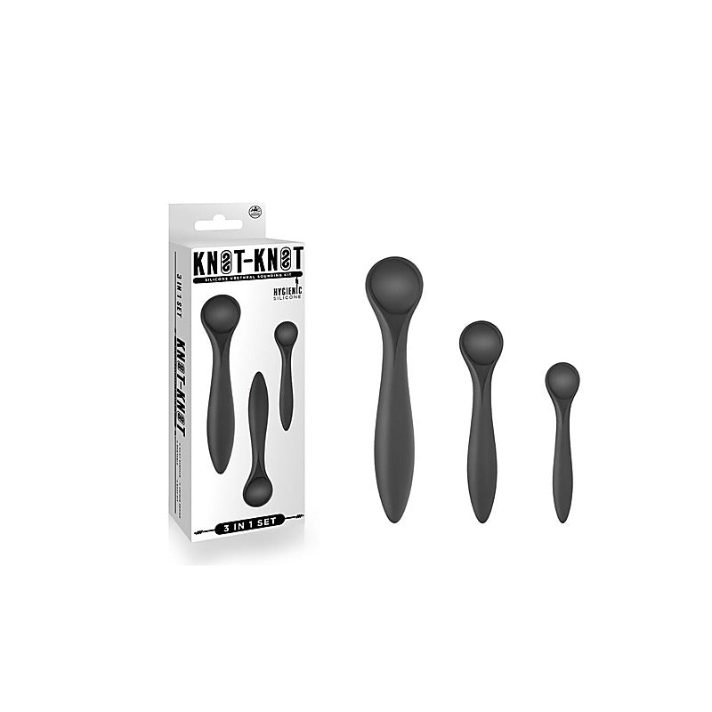 Knot-Knot Silicone Urethral Plug Set By Nanma Corporation - Urethral Sounds