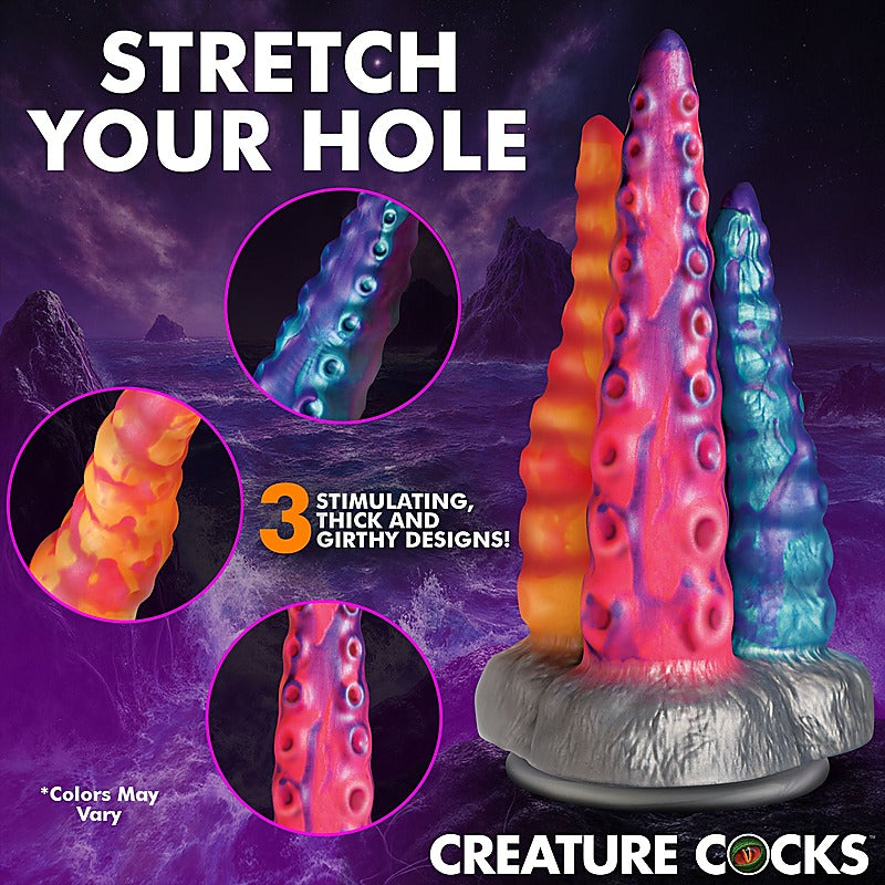 Creature Cocks Tenta-Trio Fantasy Silicone Dildo - Realistic Dildos
