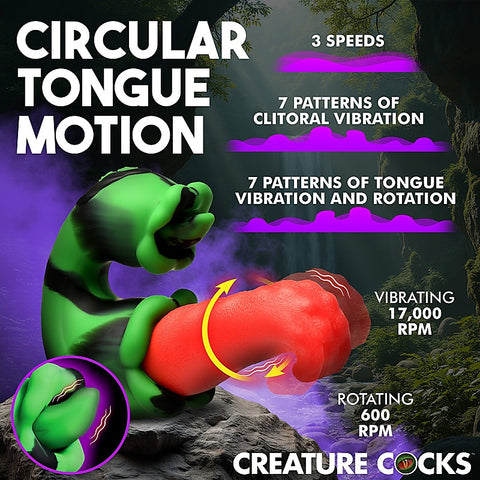 Creature Cocks Tongue Lasher By Xr Brands - Clit Ticklers and Pulsators