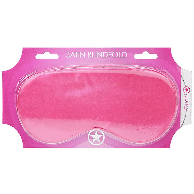 Ouch! Bondage Play Satin Eye Mask By Shots Toys - Masks And Blindfolds