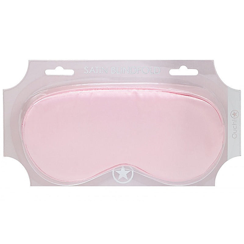 Ouch! Bondage Play Satin Eye Mask By Shots Toys - Masks And Blindfolds
