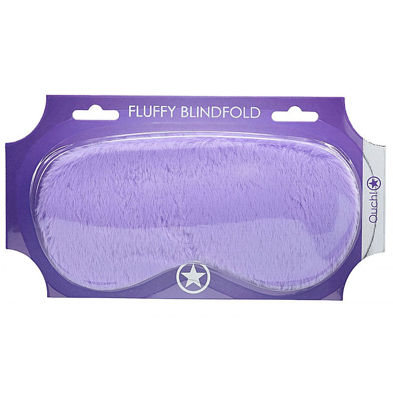 Ouch! Fetish Power Play Fluffy Eye Mask By Shots Toys - Masks And Blindfolds