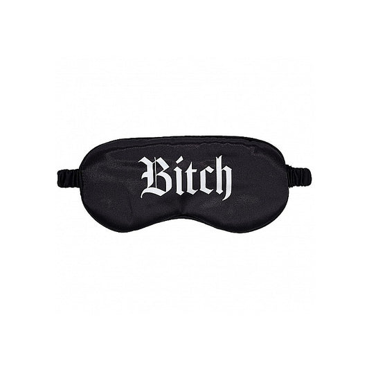 Shots Toys OUCH! Satin Bitch Printed Eye Mask - Masks And Blindfolds