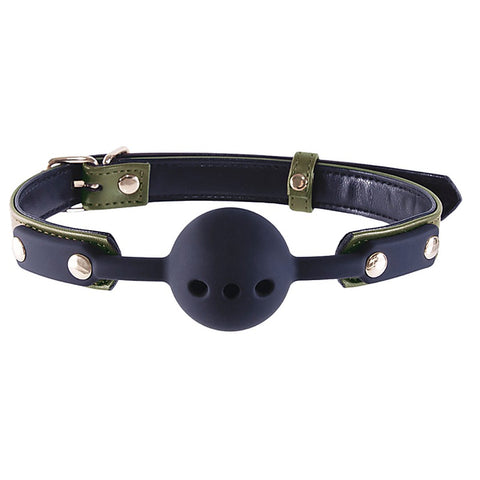 Breathable Bdsm Play Silicone Gag Ball By Nanma - Bondage Gags and Bits