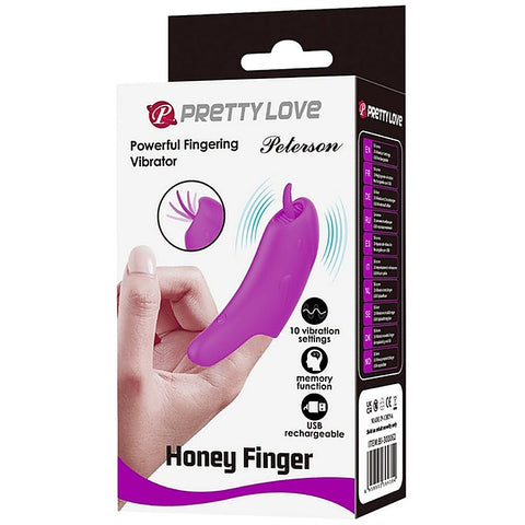 Rechargeable Honey Finger Vibrator By Baile - Finger and Tongue Vibrators