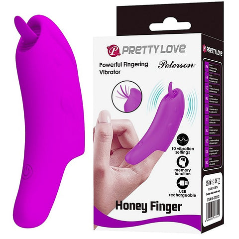 Rechargeable Honey Finger Vibrator By Baile - Finger and Tongue Vibrators