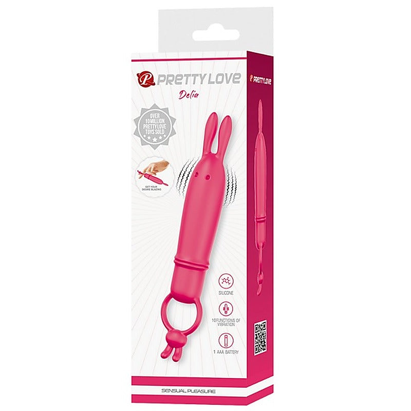 Delia Bunny 10 Functions Finger Vibrator By Baile - Finger and Tongue Vibrators