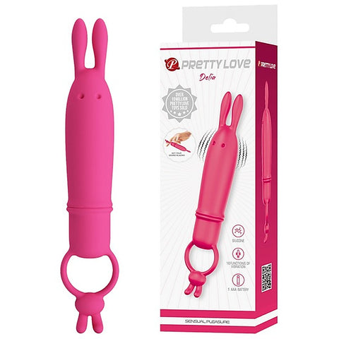 Delia Bunny 10 Functions Finger Vibrator By Baile - Finger and Tongue Vibrators