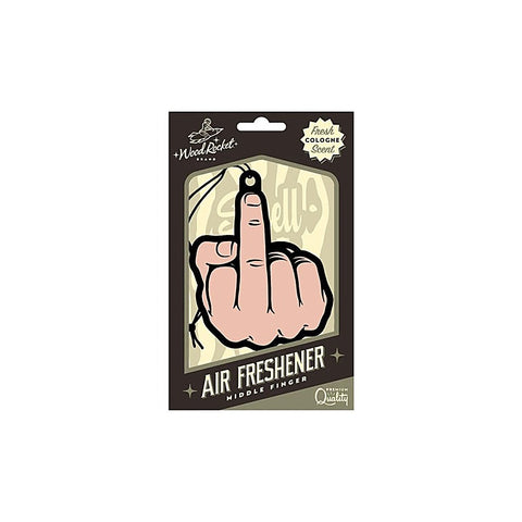 Middle Finger Air Freshener Peach By Wood Rocket - Party Gifts and Novelties