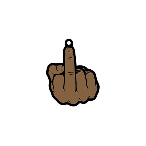 Middle Finger Air Freshener Peach By Wood Rocket - Party Gifts and Novelties