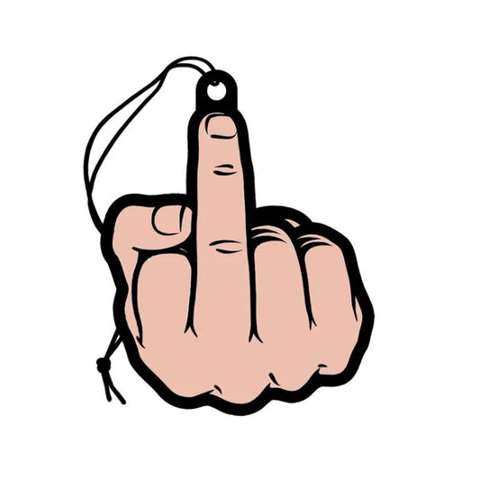 Middle Finger Air Freshener Peach By Wood Rocket - Party Gifts and Novelties