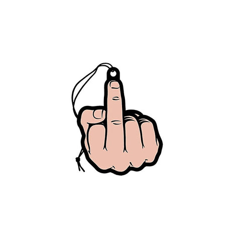 Middle Finger Air Freshener Peach By Wood Rocket - Party Gifts and Novelties