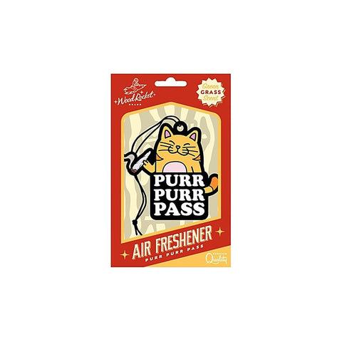 Purr Purr Pass Air Freshener By Wood Rocket - Party Gifts and Novelties
