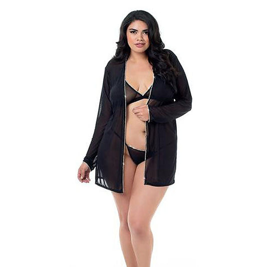 Sexy Robe Bralette & Thong Set By Dream Girl Lingerie - Bras and Bra Sets