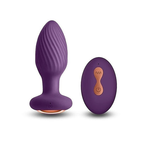 NS Novelties INYA Alpine Rechargeable Gyrating Butt Plug Purple - Butt Plugs