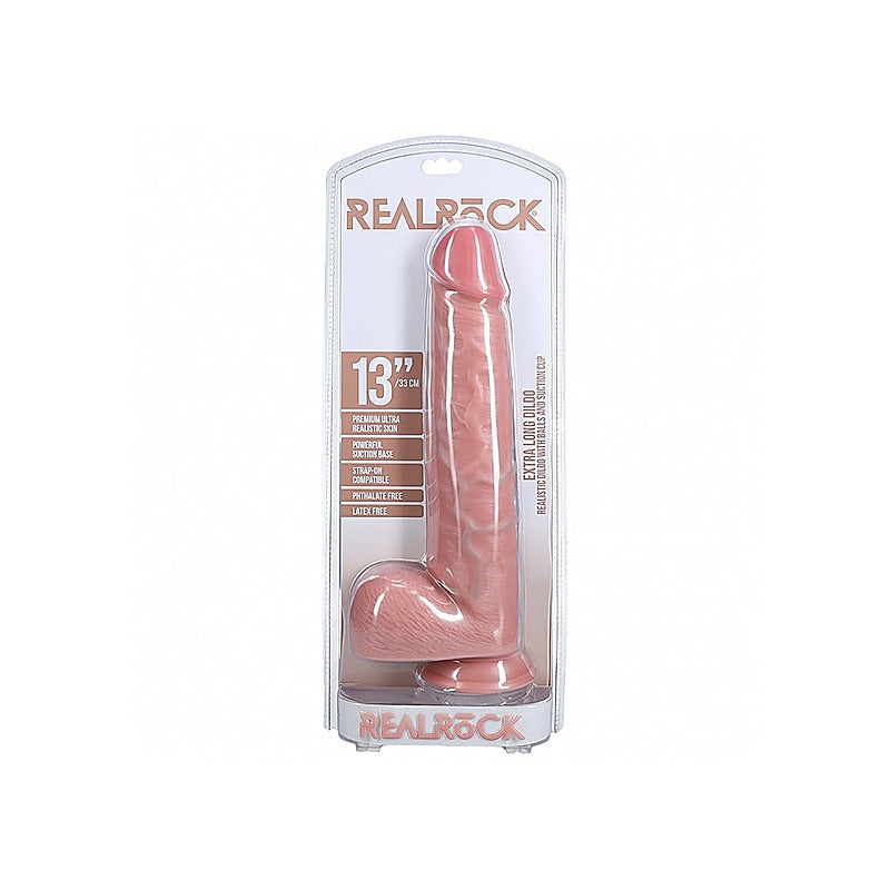 Realrock Extra Long Realistic Dildo With Balls By Shots - Realistic Dildos