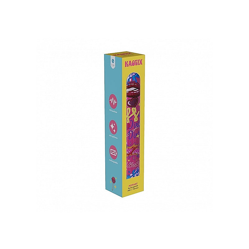 Kaotix Pop Art Usb Rechargeable Bullet Vibe By Shots - Bullet Vibrators