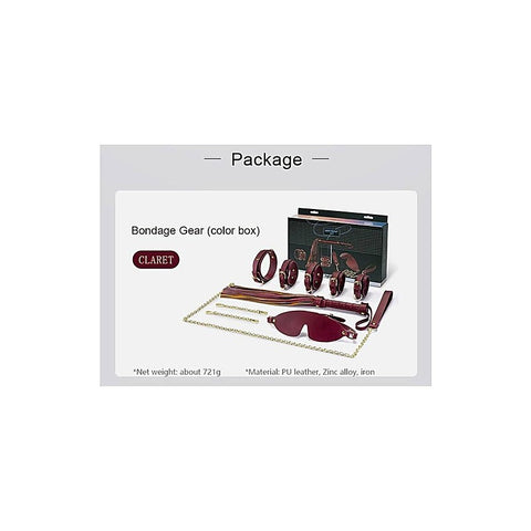 8 Piece Deluxe Bondage Play Kit By Doc Johnson - Bondage Kits