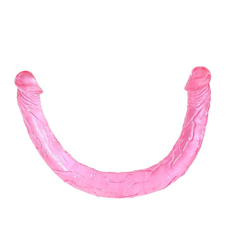 Dual Ended Waterproof Realistic Tpr Dildo By Baile - Double Ender