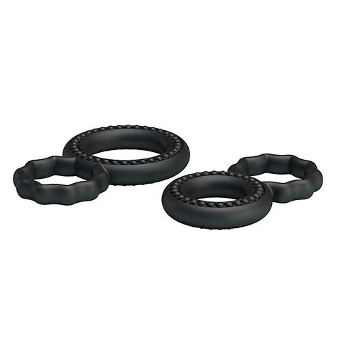 Dual Pack Mens Stretchy Silicone Cock Ring By Baile - Stretchy Cock Rings