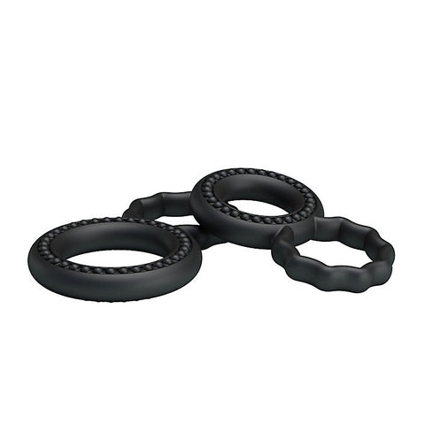 Dual Pack Mens Stretchy Silicone Cock Ring By Baile - Stretchy Cock Rings