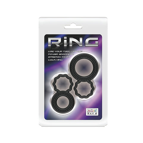 Dual Pack Mens Stretchy Silicone Cock Ring By Baile - Stretchy Cock Rings