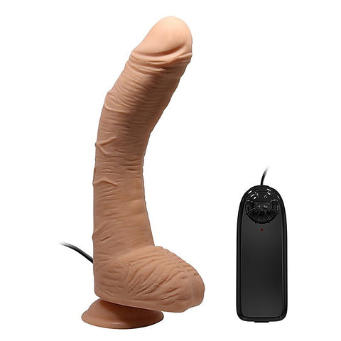 Alex 11 Inches Vibrating G Spot Curved Dildo By Baile - Vibrating Dildos