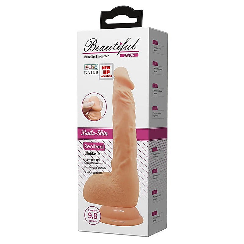 Jason 9.8 Inches Vibrating Dildo By Baile - Vibrating Dildos