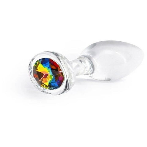 Crystal Desires Rainbow Gem Glass Butt Plug By Ns Novelties - Butt Plugs