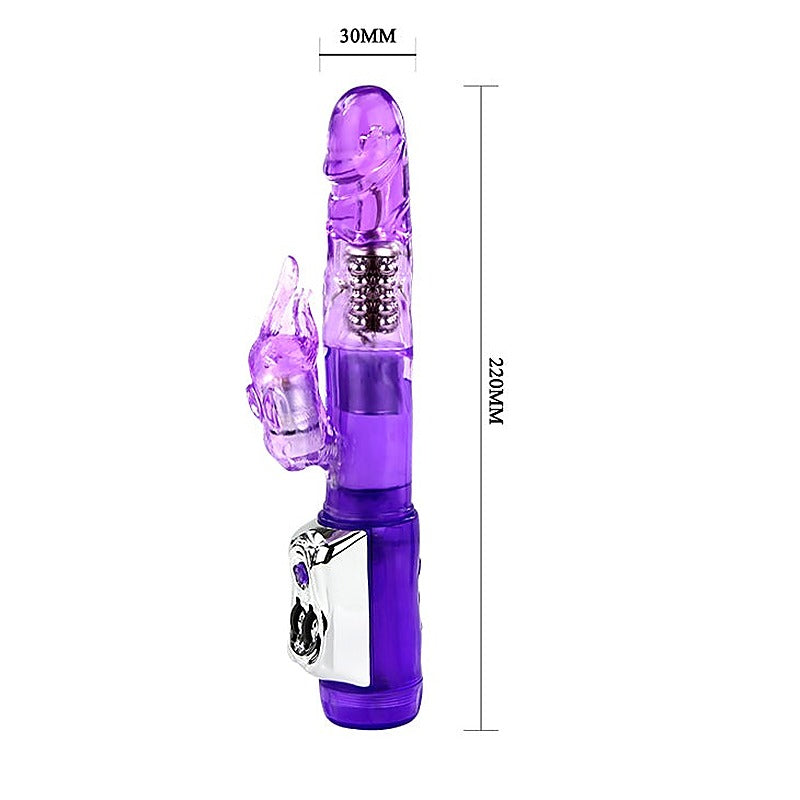 Beaded And Bulbous Shaft Rabbit Massager By Baile - Rabbit Vibrators