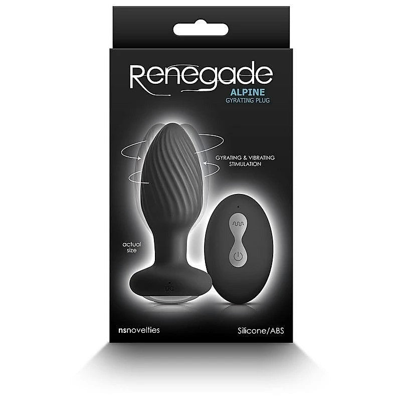 Renegade Alpine Vibrating Butt Plug Black - Butt Plugs