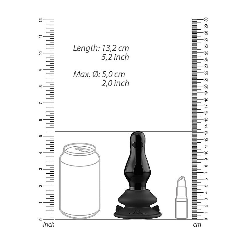 Missy Glass Vibrator With Suction Cup And Remote - Glass Sex Toys