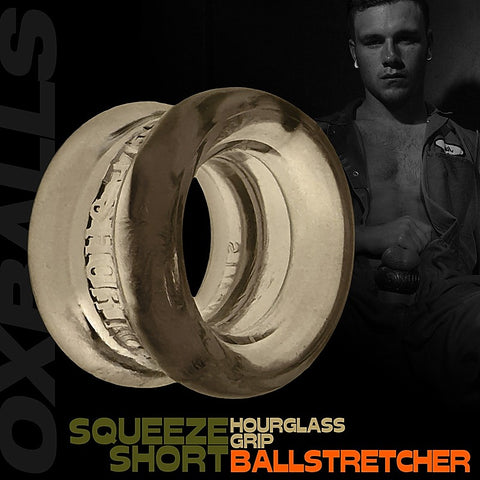 Squeeze Short Hourglass Mens Ball Stretcher By Oxballs - Ball Stretchers and Crushers