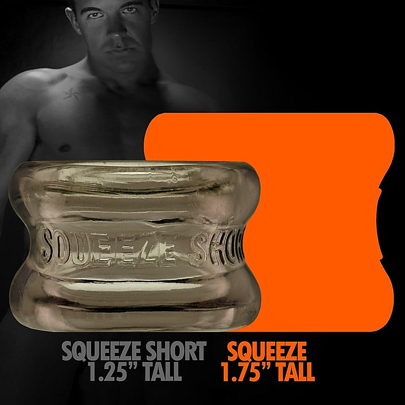 Squeeze Short Hourglass Mens Ball Stretcher By Oxballs - Ball Stretchers and Crushers