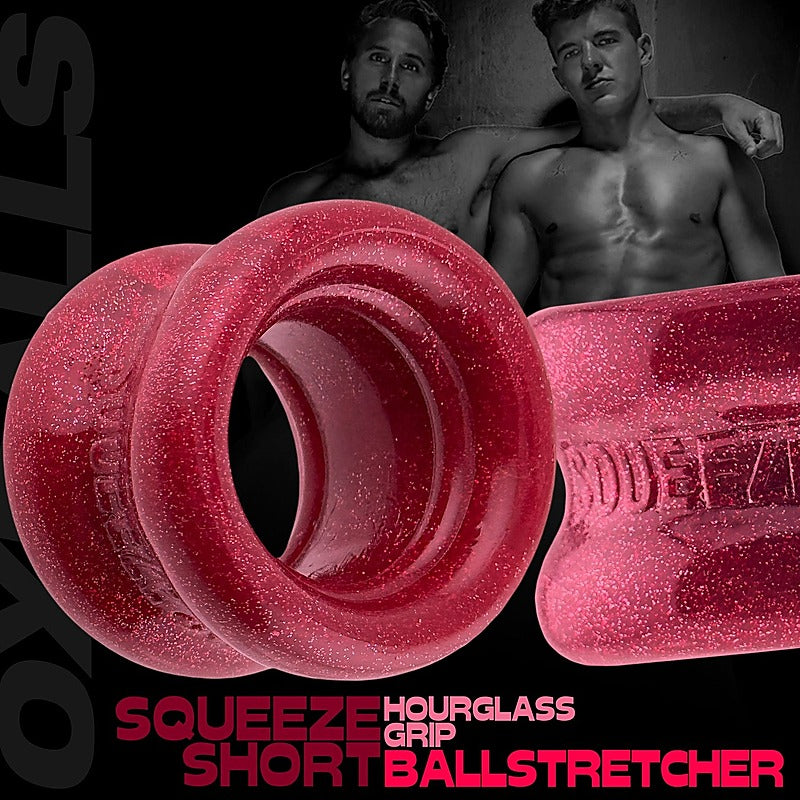 Squeeze Short Hourglass Mens Ball Stretcher By Oxballs - Ball Stretchers and Crushers