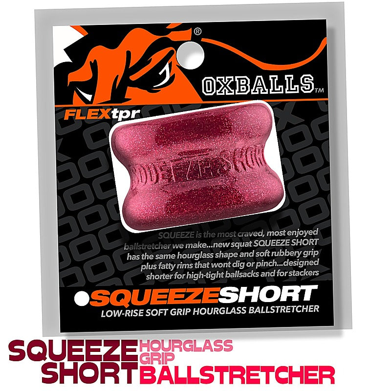 Squeeze Short Hourglass Mens Ball Stretcher By Oxballs - Ball Stretchers and Crushers