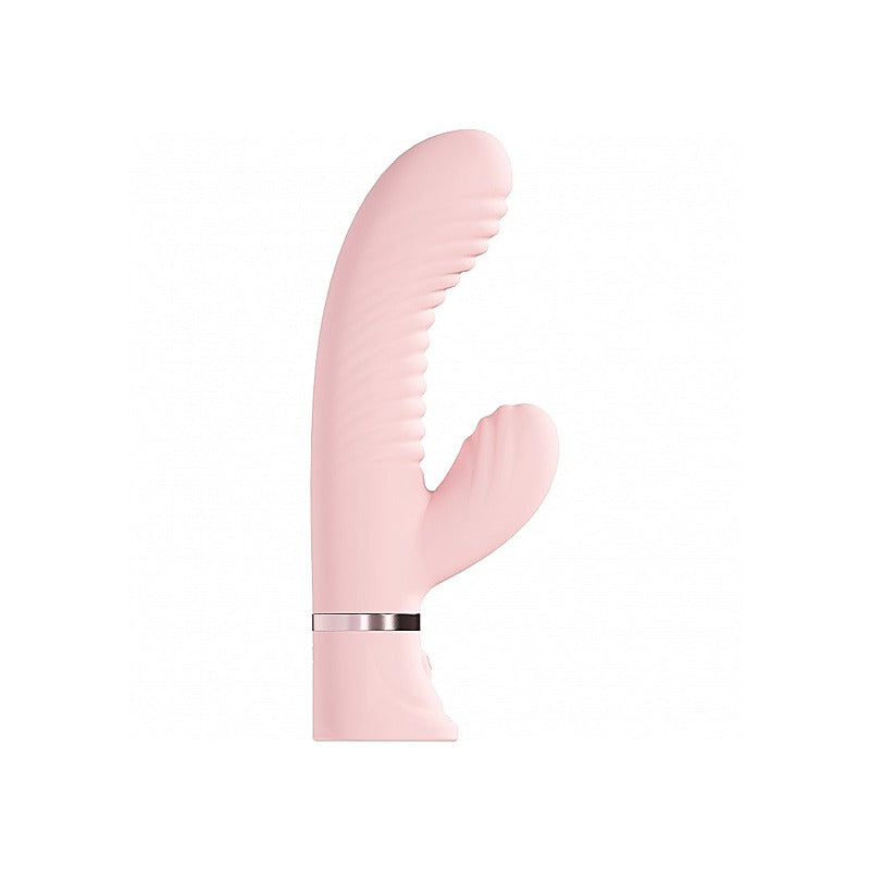 Loveline Mystique 10 Speed Ribbed Rabbit By Shots Toys - Rabbit Vibrators