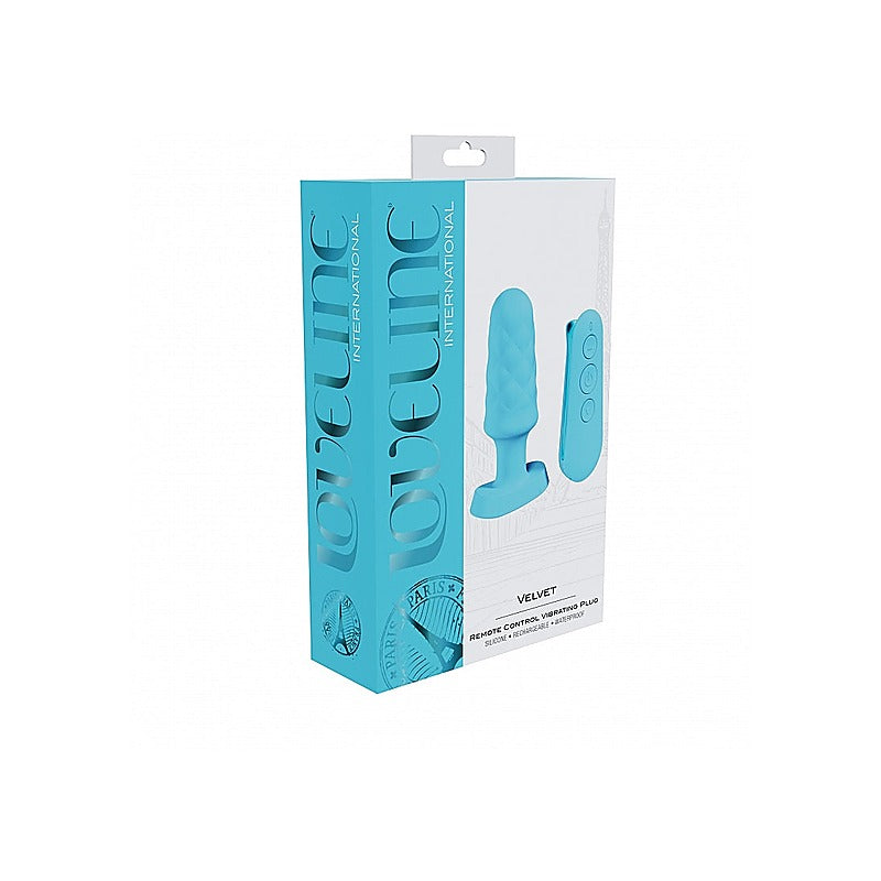 Loveline Velvet Remote Control Vibrating Butt Plug - Butt Plugs