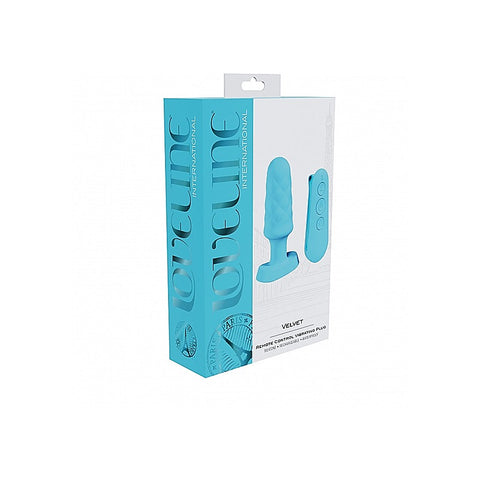 Loveline Velvet Remote Control Vibrating Butt Plug - Butt Plugs