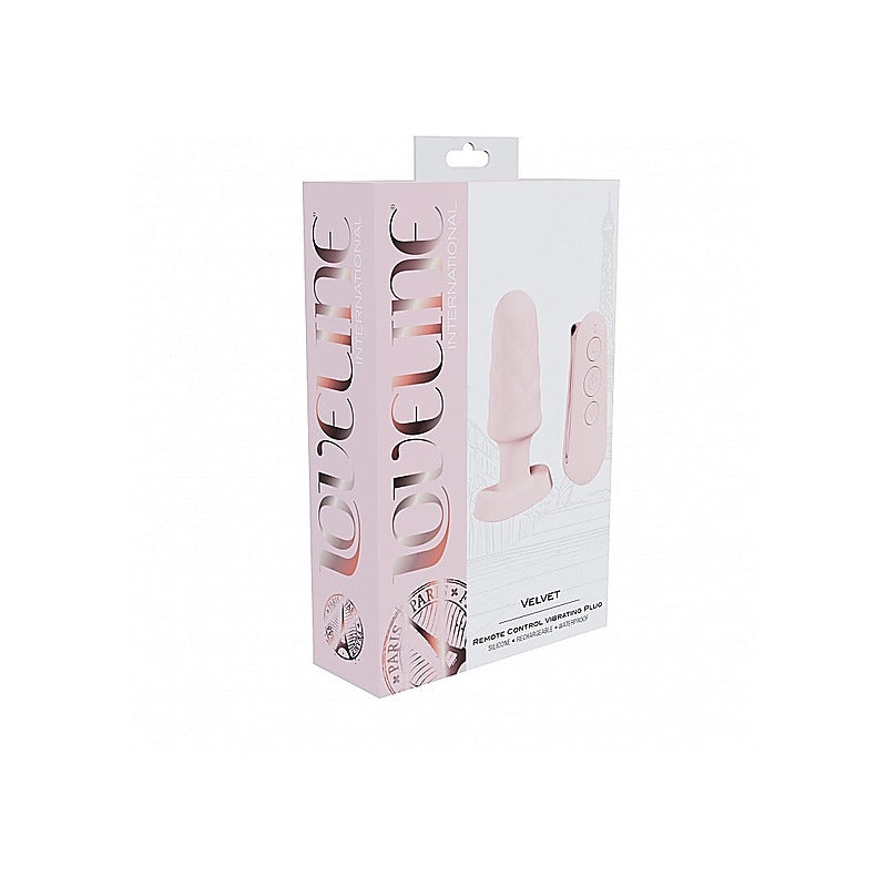 Loveline Velvet Remote Control Vibrating Butt Plug - Butt Plugs