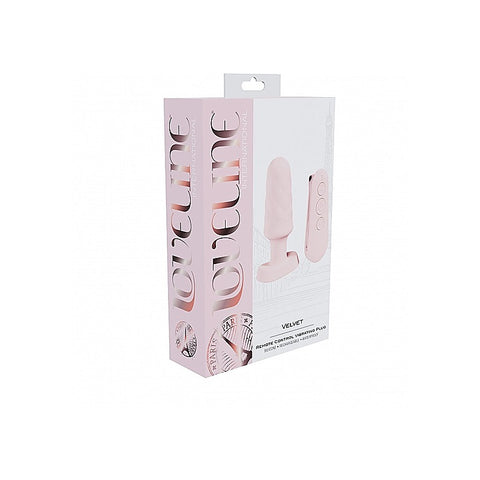 Loveline Velvet Remote Control Vibrating Butt Plug - Butt Plugs